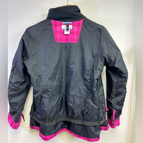 COLUMBIA, Woman's Interchange Jacket, Outer Shell, Pink Plaid, Size Large - Picture 9 of 13